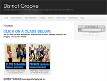 Tablet Screenshot of districtgroove.com